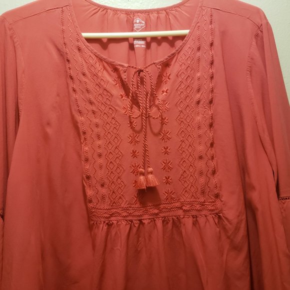 WOMEN'S PLUS SIZE 2X ST. JOHN'S BAY BLOUSE - Picture 3 of 5